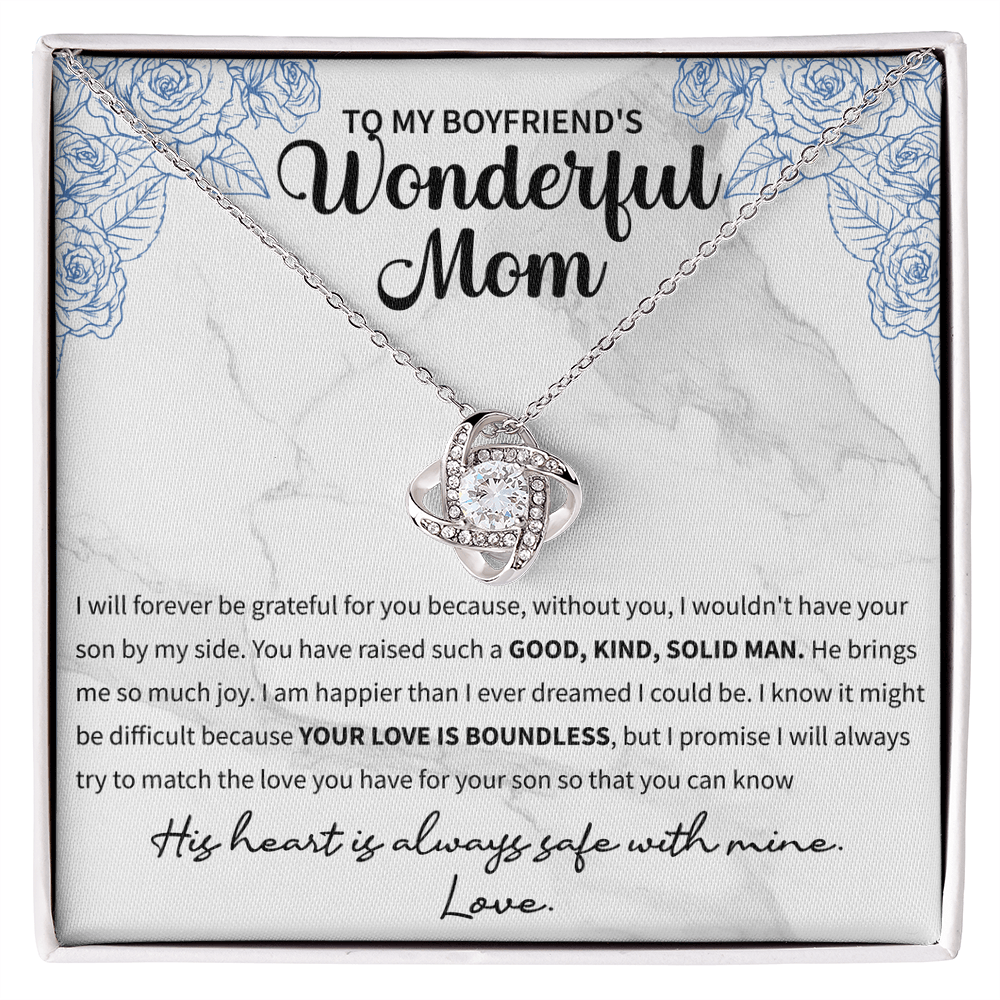 To my boyfriend's wonderful mom Love Knot Necklace - Beauty Belliss